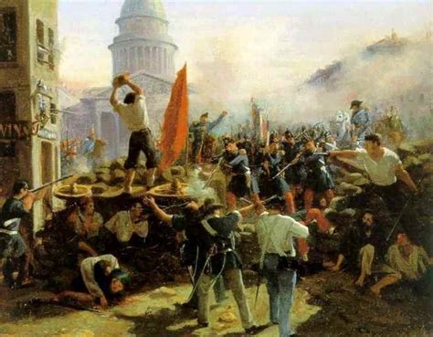 La journée des barricades de juin 1848; un moment décisif dans la lutte pour le suffrage universel en France.